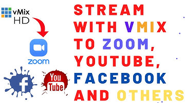 Vmix Streaming with Zoom, Facebook, Youtube and others | vmix tutorial