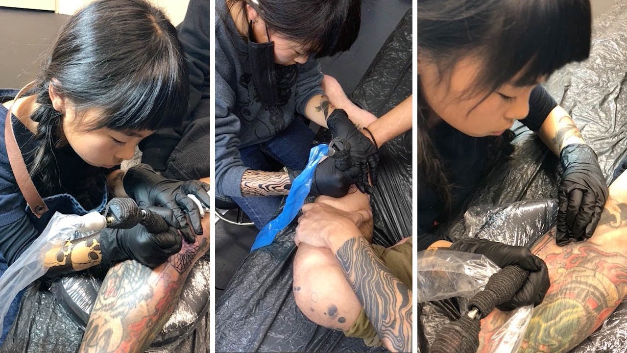 Young Girl Follows Dream To Become Tattoo Artist At Nine Years Old ...