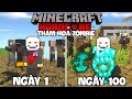 Tóm Tắt Minecraft 100 Ngày Thảm Họa Zombie Sinh Tồn Siêu Khó