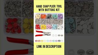 Buttons Hand Snap Fastener Plier Tool with Buttons Kit