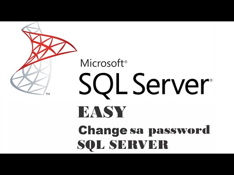 Change password sa SQL SERVER