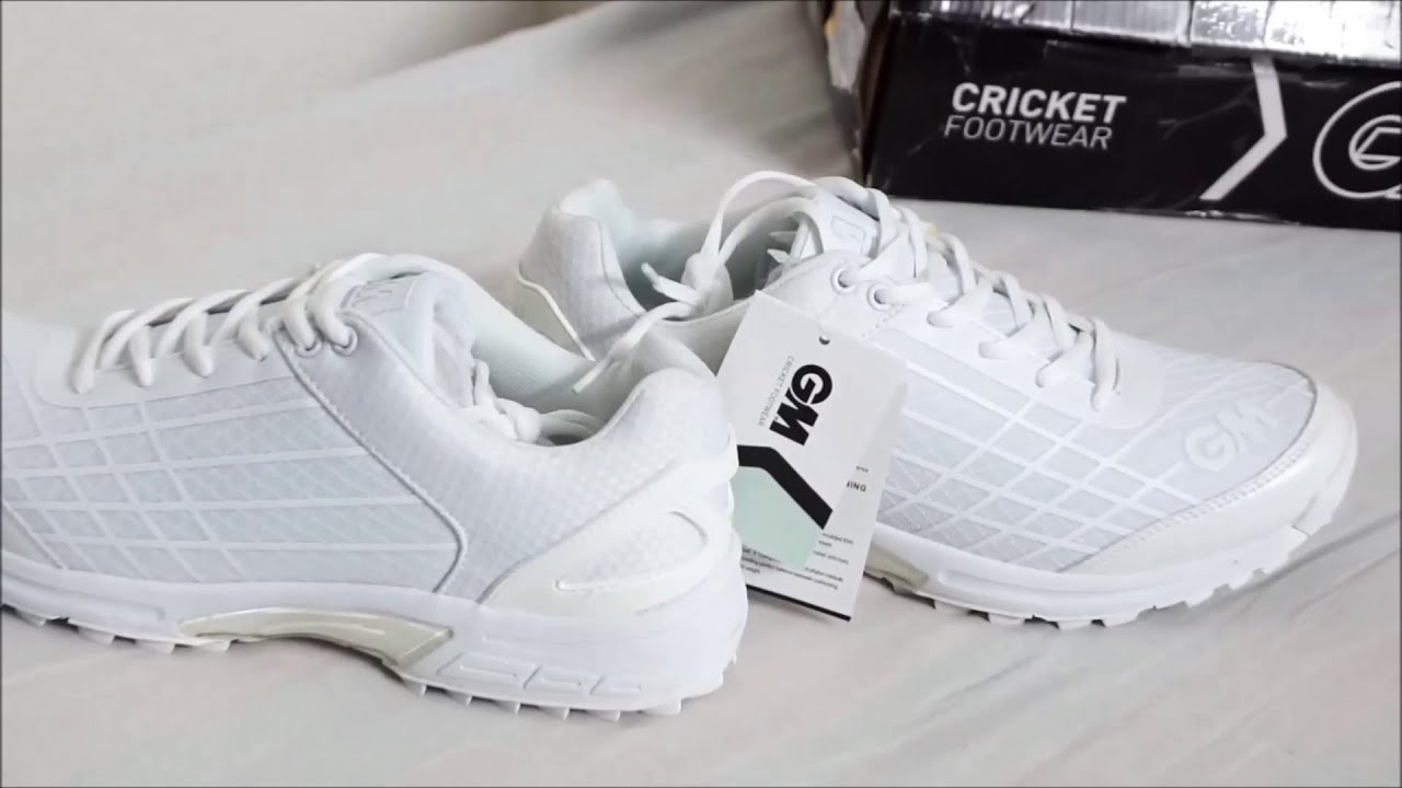 GM icon all rounder cricket shoes unboxing - YouTube