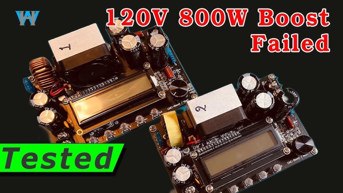Review of 1200W 80V DC Boost Converter Tested at 1kW - Watthour 