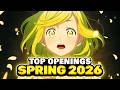 Top 50 ANIME OPENINGS OF SPRING 2026