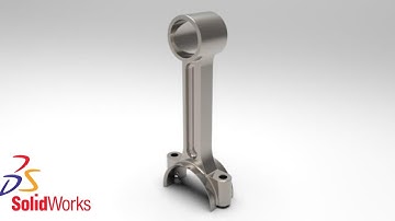 Solidworks Tutorials # 48 How to Make a  Connecting Rod in Solidworks BY SOLIDWORKS_EASY_DESIGN.