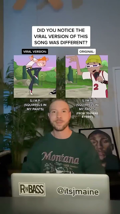 Did You Notice “S.I.M.P. (Squirrels In My Pants)” Phineas & Ferb Viral Version Was Different #shorts