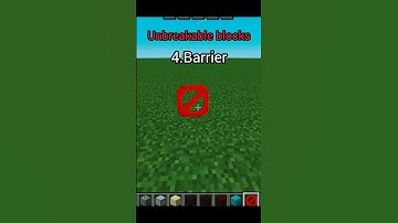 Breakable vs unbreakable blocks in Minecraft 😯