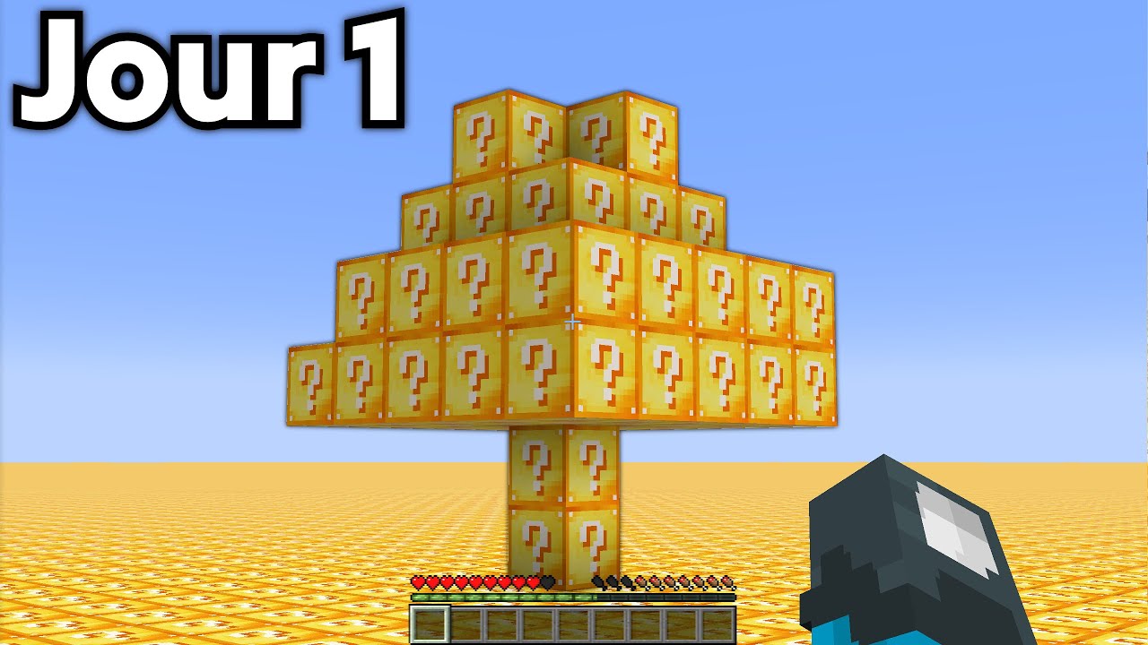 100 Jours Avec des LUCKY BLOCKS sur Minecraft ! - YouTube