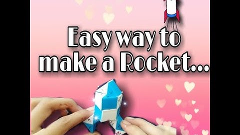 #snakecube DIY Kids craft/Easy and Simple Rocket with snake cube in Malayalam