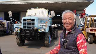 希少 昭和レトロ ヨネザワ 三菱ふそう 日本通運トラック プラスチック製46cm W400】動かしてみようか…昭和レトロ三菱ふそうボンネットトラクタ…小川