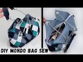 Mondo bag tutorial: How to sew patchwork bag