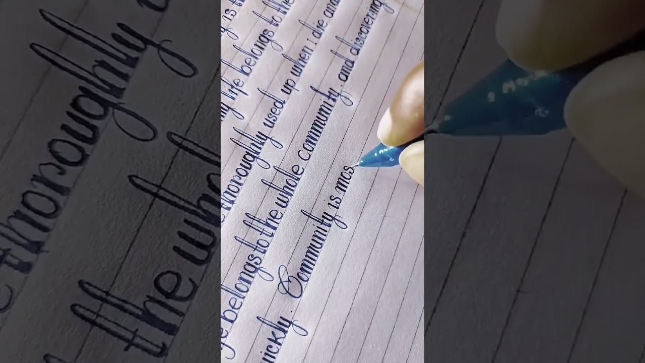 World's Beautiful Handwriting || Cursive | Gel pen | perfect Handwriting|