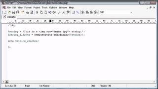 Beginner PHP Tutorial - 37 of 200 - String Functions Part 4  (www.dynamicwebart.com)