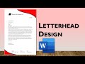 Letterhead Template Design - Make a Business Letterhead in Word | FREE Template Download