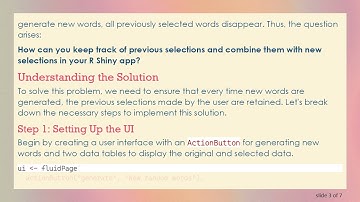 Keeping Track of Selected Words in Your R Shiny App: A Complete Guide