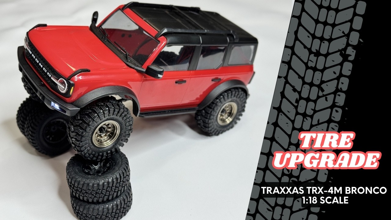Bronco 1/18 Tire Upgrade | Installing Injora Tires #traxxas #traxxasracing #bronco 