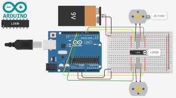Arduino control dc motor l293d  | arduino l293d motor driver