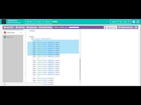 Making A chessgame in pure html and css