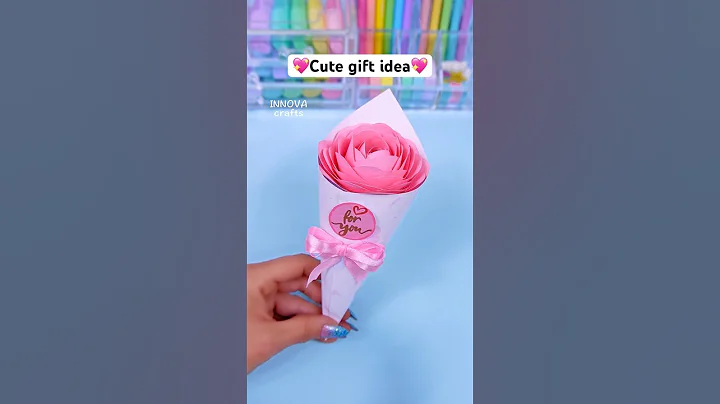 Cute gift ideas / DIY Paper craft / Bouquet flowers #diy #craft #handmade #papercraft #valentinesday