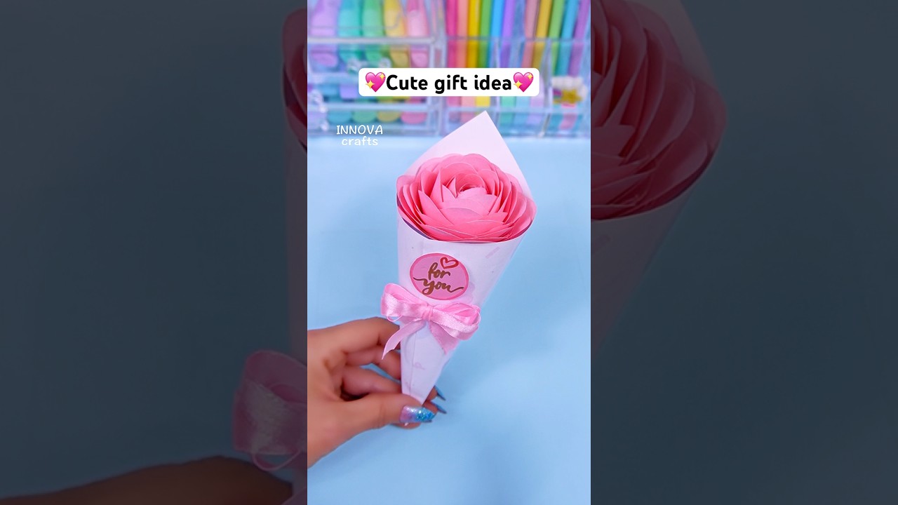 Cute gift ideas / DIY Paper craft / Bouquet flowers 