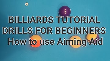 Pool Tutorials for Beginners- Learn to use an aiming aid Aiming Video #2