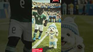 Tiny Dog vs Black Panther Soccer Challenge ⚽🐶🐆 | Unexpected Winner!#trending #viralshort #dogshort