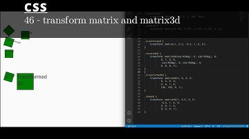 CSS 46 💻 transform matrix and matrix3d