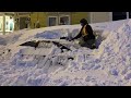 Monster Blizzard In Newfoundland, Canada Buries Cars & Homes In Snow - State Of Emergency Declared