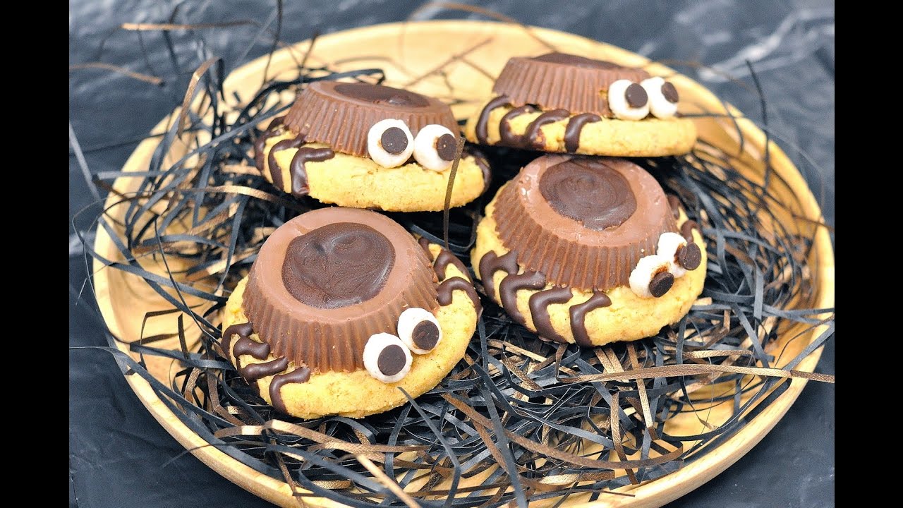 คุกกี้แมงมุม Spider Cookie (เทศกาล Halloween)