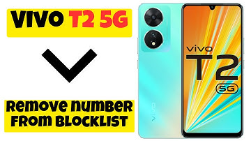 How to Remove number from blocklist || Block list setting || Number delete from blacklist Vivo T2 5g