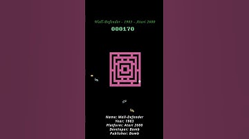 Wall-Defender - 1983 - Atari 2600 ( Atari VCS ) ( Shorts ) #games #atari #atari2600 #atarivcs #game