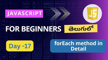 foreach method in JavaScript | foreach method in telugu | foreach method  |arrays in JavaScript