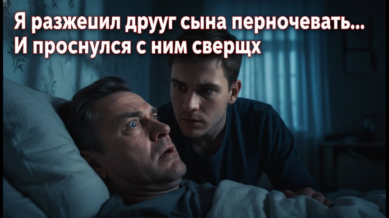 Я разрешил лучшему другу сына переночевать... И проснулся с ним сверху