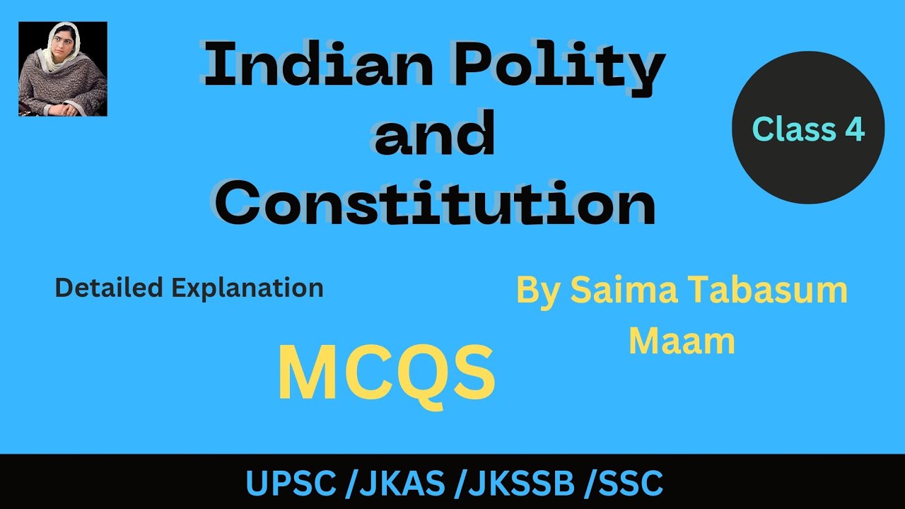 Indian Polity and Constitution || MCQS || For All Compititive Exams ...