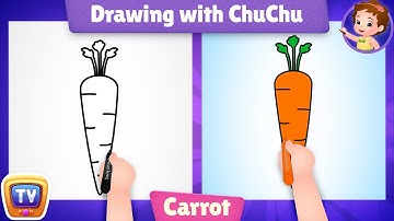 How to Draw a Carrot? - More Drawings with ChuChu - ChuChu TV Drawing Lessons for Kids