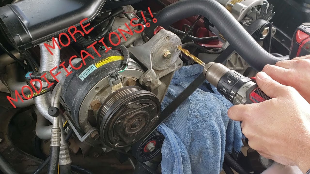 How to reclock your belt tensioner on a Chevy 350 - YouTube