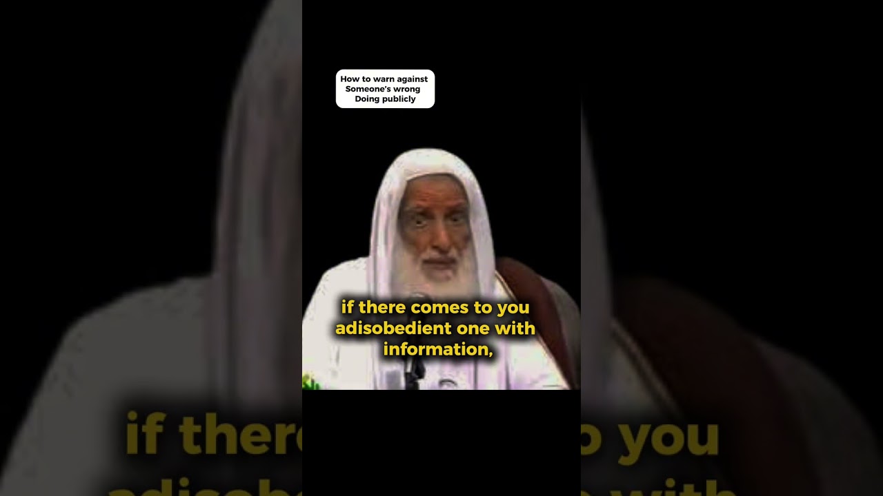 How to warn against someone publicly Jarh wa at-Ta'deel