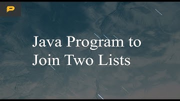 Java Program to Join Two Lists