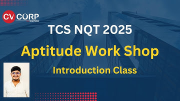 TCSNQT   Apti Intoduction Class - By CVCORP