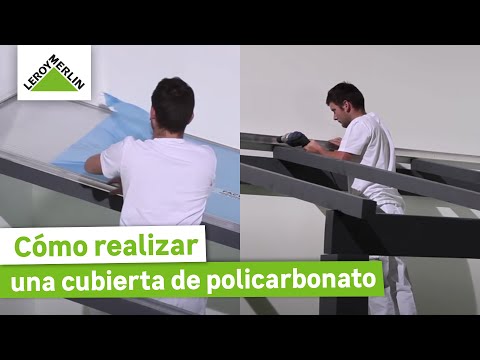 Video: Cómo hacer un dosel de policarbonato. Dibujo de marquesina de policarbonato