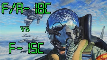 F/A-18C v F-15C Dogfight || B3rNO vs Slide || DCS World - 4K