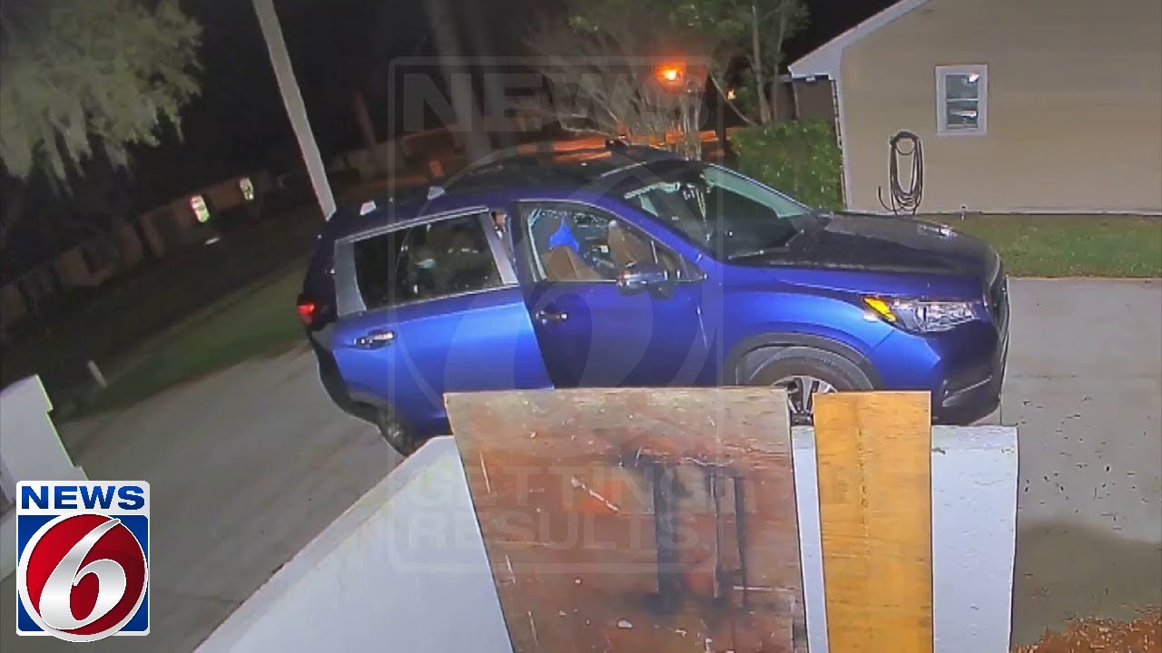 Security camera captures Florida bear breaking into car -- by using ...