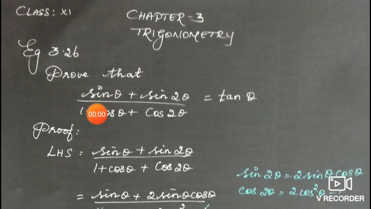 Class 11th MATHS UNIT 3 EXAMPLE 3.26 - YouTube