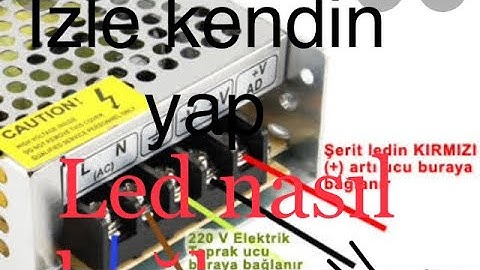 Şerit led trafo güç kaynağı nasıl bağlanır # led trafosu #şerit led #led #led bağlama