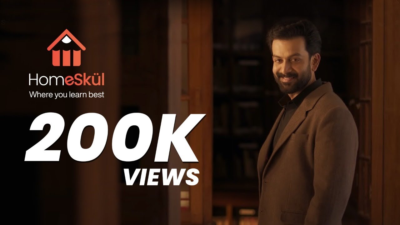 HomeSkul Ad | Prithviraj Sukumaran | Shanker Ramakrishnan