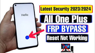 All One Plus FRP Bypass Without PC | Reset Not Working | Latest Security 2023/2024