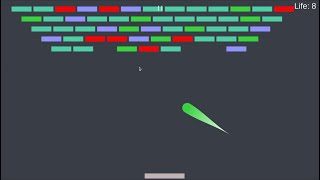 PingPong brick breaker game in unity