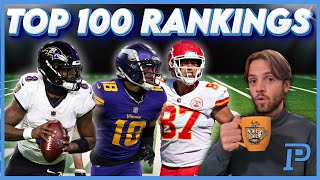 FINALIZED 2024 FANTASY FOOTBALL RANKINGS! PREDICTING THE TOP 100 NFL PLAYERS!