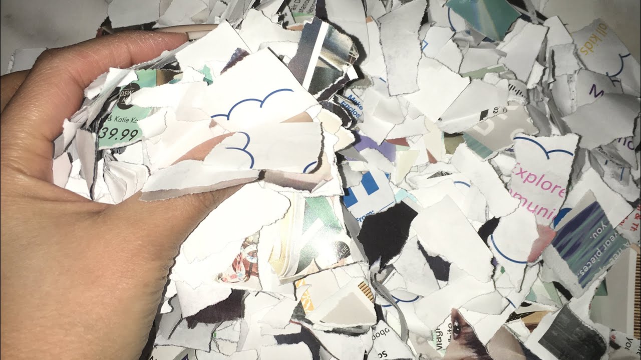 ASMR Ripping Up Paper No Talking YouTube