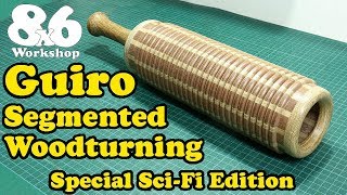 Guiro - Electric Hybrid! - Segmented Woodturning Sci-Fi Edition with Stanley the Clamp. Project 014